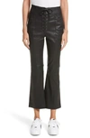 A.L.C DELIA LACE UP LEATHER PANTS,2PANT00068