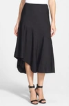 Nic + Zoe 'the Long Engagement' Midi Skirt In Black Onyx
