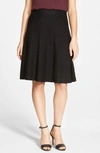 Nic + Zoe Paneled Twirl Skirt, Silver Cloud In Black Onyx