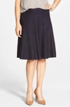 Nic + Zoe Paneled Twirl Skirt, Silver Cloud In Midnight