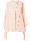GIVENCHY asymmetric embellished sleeve blouse,17I631830012453528