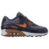 Nike Men's Air Max 90 Premium Running Shoes, Blue In Blue