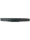 Orciani Slim Loop-fastening Belt In Black
