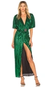 House Of Harlow 1960 X Revolve Sabrina Dress In Emerald
