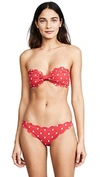 Marysia Antibes Top In Red/coconut/pink Dot