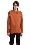 Acne Studios Opening Ceremony Francisco Utility Shirt In Ginger Orange