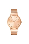 REBECCA MINKOFF Major Rose Gold Tone Bracelet Watch, 40MM