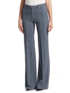 THEORY Demitria Printed Kick Flare Trousers