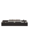 WOLF HOWARD VALET JEWELRY TRAY WITH TIE ROLL - BLACK,465103