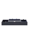 WOLF HOWARD VALET JEWELRY TRAY WITH TIE ROLL - BLUE,465103