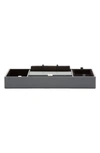 WOLF HOWARD VALET JEWELRY TRAY WITH TIE ROLL - GREY,465103