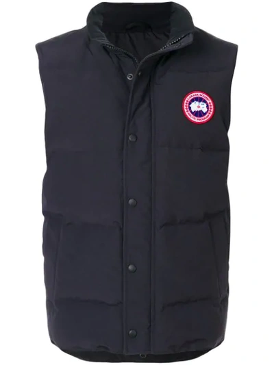 Canada Goose Garson Slim Fit Quilted Down Vest In Graphite