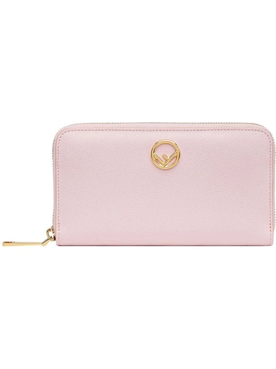 Fendi F Is  Zip-around Wallet In Pink