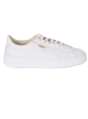 PUMA WHITE BASKET PLATFORM CORE SNEAKERS,9498255