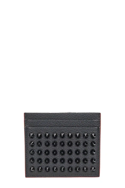 Christian Louboutin Black Card Holder With Studs