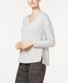 CALVIN KLEIN PERFORMANCE V-NECK VENTED-HEM TOP