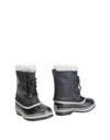 Sorel Caribou Waterproof Nubuck And Rubber Boots In Black