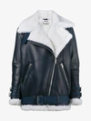 ACNE STUDIOS VELOCITE LEATHER AND SHEARLING JACKET,12450590