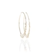 JACQUIE AICHE Diamond Shaker 14kt gold and diamond hoop earrings,P00297704