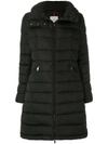Moncler Womens Black Flammette Brand-patch Slim-fit Shell-down Jacket In Black