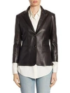 THE ROW Essentials Nolbon Leather Jacket