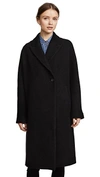 Madewell Atlas Cocoon Coat In Black