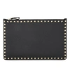 VALENTINO GARAVANI Rockstud medium grained leather pouch
