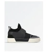 BALENCIAGA Mesh Sock high-top leather and mesh trainers