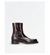 BALENCIAGA Cube square-toe leather boots
