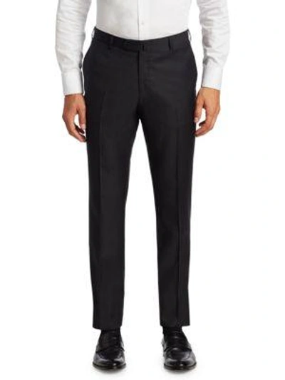 ISAIA MEN'S GREGORY BASIC WOOL TROUSERS,400095556642