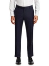Isaia Men's Gregory Basic Wool Trousers In Dark Blue