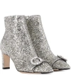 JIMMY CHOO HANOVER 65 GLITTER ANKLE BOOTS,P00299260-9
