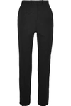 ALEXANDER MCQUEEN GRAIN DE POUDRE WOOL STRAIGHT-LEG PANTS