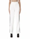 Haider Ackermann Side-stripe High-rise Straight Rayon Trousers In White