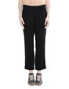 Y's O Waist String Thin Pants In Black
