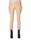 THE ROW BEIGE LEATHER TROUSERS,1090/F1B2/PALEROSE