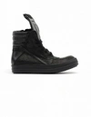 RICK OWENS ALLIGATOR LEATHER HI-TOP SNEAKERS,RO15S8884/LA