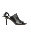 ANN DEMEULEMEESTER MULE SHOES WITH LEATHER STRAPS,155-2808-305-099