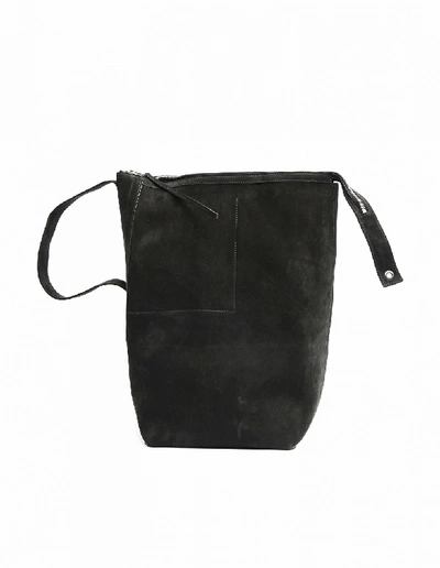 Rick Owens Leather Bag In White