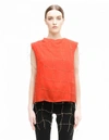 DAMIR DOMA RED FISHNET TOP,W0048/073