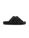 RICK OWENS LEATHER SANDALS,RP17S3838