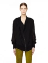 ANN DEMEULEMEESTER VENTED SLEEVES OVERSIZED BOMBER JACKET,1701-1028-116-099