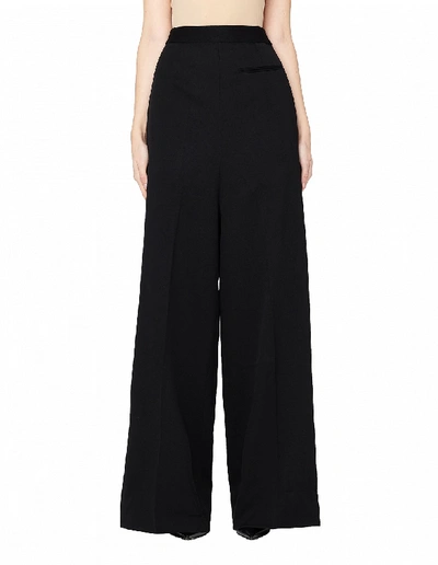 Vetements Extra Long Wide Leg Classic Trousers In Black