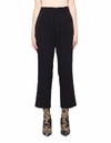 Y'S CROPPED WOOL TROUSERS,YQ-P72-141-1