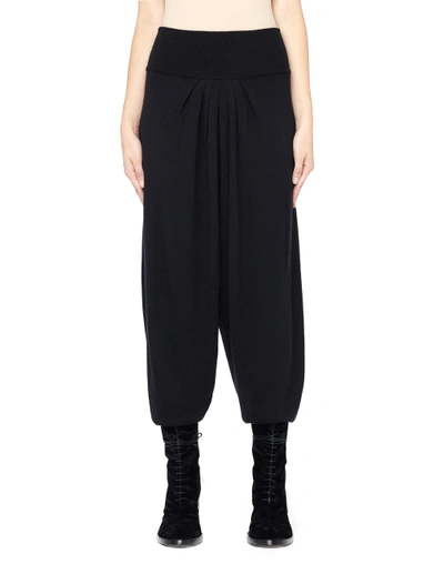 Urban Zen Elastic Waistband Cashmere Pants In Black