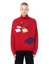 GOSHA RUBCHINSKIY PRINTED WOOL TURTLENECK SWEATER,G011N004/B