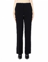 THE ROW AVERY STRAIGHT-LEG BLACK WOOL PANTS,3641/W608