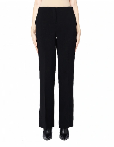 The Row Roslin Belted Stretch-cashmere Jersey Straight-leg Pants In Black