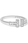 TIFFANY & CO T Wire 18-karat white gold diamond ring