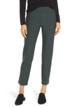 EILEEN FISHER STRETCH CREPE SLIM ANKLE PANTS,EETK-P0696M